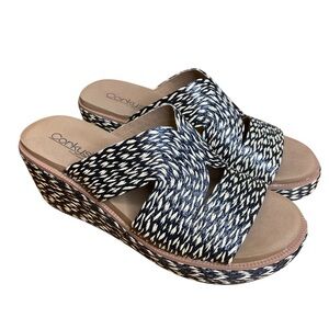 CORKYS FOOTWEAR
Golden Hour Black Combo Wedge/Sandal Women’s size 10